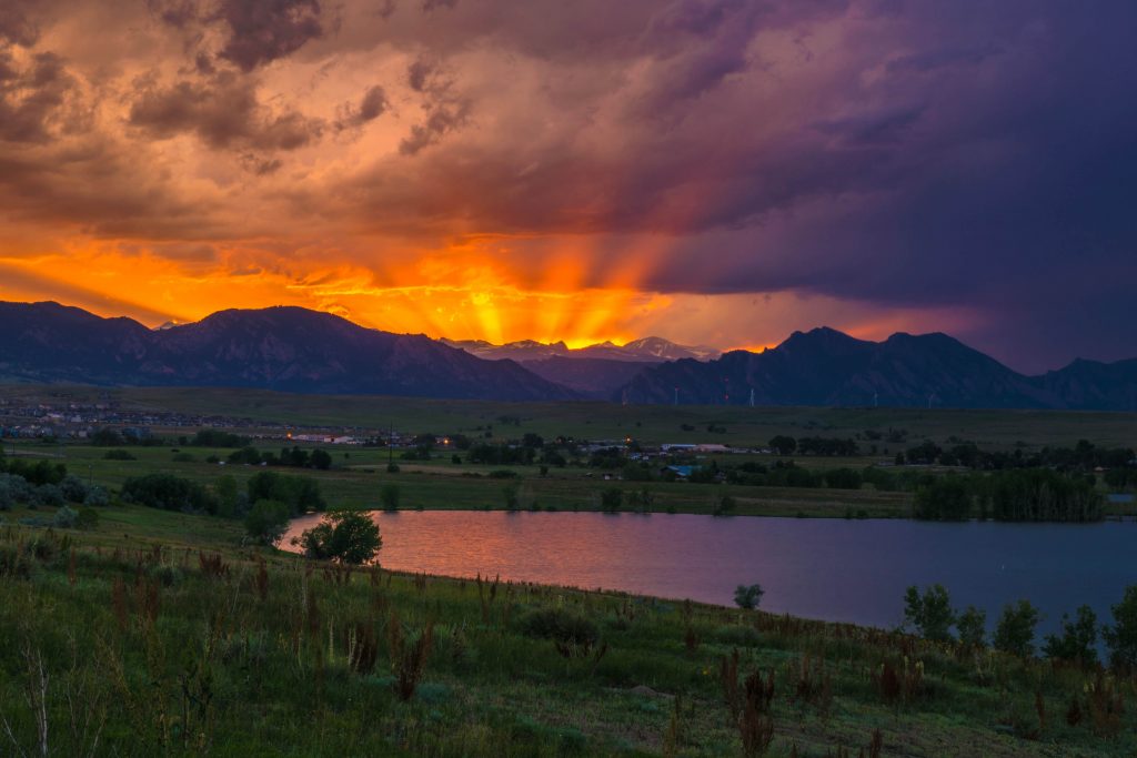 Sunset in Boulder, Colorado